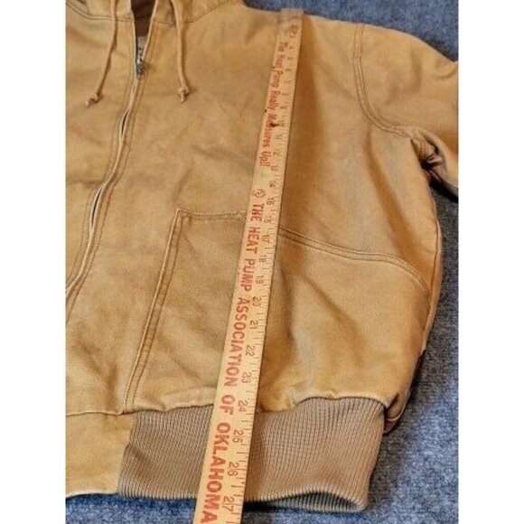 Vintage Walls Workwear Jacket Men Sz XL Brown Duck Canvas Full Zip Hooded Winter - Picture 8 of 9